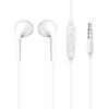 Dudao X10S su laidu Įstatomos į ausis ausinės 3.5mm mini jack 1.15m - baltas