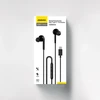 Dudao X3C+ laidinės USB-C į ausis įkišamos ausinės 1.2m – juodos spalvos