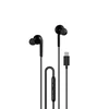 Dudao X3C+ laidinės USB-C į ausis įkišamos ausinės 1.2m – juodos spalvos