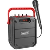 Dudao Bluetooth 5.0 belaidis garsiakalbis 10W 4800mAh mikrofonas karaoke sistema juoda (Y15s-juoda)