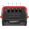 Dudao Bluetooth 5.0 belaidis garsiakalbis 10W 4800mAh mikrofonas karaoke sistema juoda (Y15s-juoda)