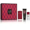 Dunhill Icon Racing Raudona dovanų rinkinys: 100 ml ir 30 ml Eau De Parfum purškiklis + 90 ml dušo želė
