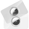 DUX DUCIS kortelės formos apsauginis dėklas, skirtas „AirTag“ 2 vnt., skaidrus + juodas
