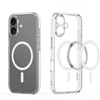 „Dux Ducis Clin Mag“ dėklas, skirtas „iPhone 17“, suderinamas su „MagSafe“ – permatomas
