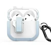 Dėklas DUX DUCIS PECP - TPU+PC protective case for AirPods 4 baltas mėlynas