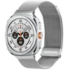 DUX DUCIS dirželis MILANESE nerūdijančio plieno magnetinis 47 mm sidabrinis