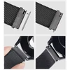 DUX DUCIS strap MILANESE stainless steel magnetic 22 mm juodas