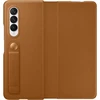 Dėklas Samsung Galaxy Z Flip 3 5G odinis atverčiamas dangtelis kupranugaris