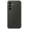 Telefono dėklas Samsung Galaxy S24 FE Smart View, juodas (pažeista pakuotė)