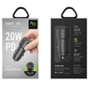 ENERGEA automobilinis įkroviklis 1xUSB+1xUSB-C PD-QC3.0 38W pilkos spalvosl Alu Drive PD20+