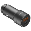 ENERGEA automobilinis įkroviklis 1xUSB+1xUSB-C PD-QC3.0 38W pilkos spalvosl Alu Drive PD20+