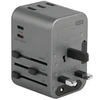 ENERGEA laidinis įkroviklis 3xUSB+2xUSB-CPD-PPS-QC 3.0 35.5W 3A2C adapteris 4in1 US/UA/EU/UK pilkos spalvosl Travelworld