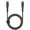 ENERGEA kabelis Flow USB-C - LightningC94 MFI 1.5m juodos spalvos 60W 3A PD Fast Charge