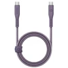 ENERGEA kabelis Flow USB-C - USB-C1.5m violetinės spalvos 240W 5A PD Fast Charge