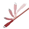 ENERGEA kabelis Flow USB-C - USB-C1.5m raudonos spalvos 240W 5A PD Fast Charge