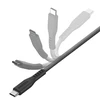 ENERGEA kabelis Flow USB-C - USB-C1.5m juodos spalvos 240W 5A PD Fast Charge