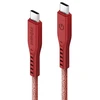 ENERGEA kabelis Flow USB-C - USB-C1.5m raudonos spalvos 240W 5A PD Fast Charge