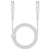 ENERGEA kabelis Flow USB-C - USB-C 1.5m baltos spalvos 240W 5A PD Greitas įkrovimas