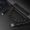 ENERGEA kabelis Nyloflex USB - Lightning Charge and Sync C89 MFI 1.5m juodos spalvos