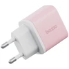Energea laidinis įkroviklis Bazic GoPort Velox Kit USB-C/USB-A GaN 35W su kabeliu pink