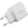 Energea Laidinis įkroviklis Bazic Goport Velox Kit 1xUSB-C 1xUSB-A GaN 35W su pintu kabeliu baltos spalvos