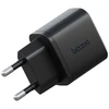 Energea Laidinis įkroviklis Bazic Goport Velox Kit 1xUSB-C 1xUSB-A GaN 35W su pintu kabeliu juodos spalvos