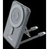 „Verbatim Charge ‘n’ Go 2C“ magnetinė belaidė išorinė baterija su stovu, 5000 mAh, 2 × USB-C, pilka