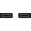 EP-DW767JBE Samsung USB-C/USB-C duomenų kabelis 3A 1.8m juodos spalvos (OOB Bulk)