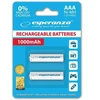 ESPERANZA AKUMULATORKI NI-MH AAA 1000MAH 2SZT. balta
