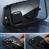 ESR Classic Hybrid Halolock MagSafe + Tempered Glass Apple iPhone 16 Pro – dėklas telefonui skaidrus with dėklas telefonui juodos spalvos Frame