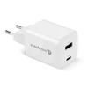everactive Charger 1 x USB Quick Charge 4.0, 1 x USB-C 45W baltas