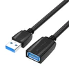 Vention Prailginimo kabelis USB 3.0, išorinis USB į moterišką USB, ventiliacija 3 m (juoda)