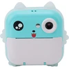 Mini terminis spausdintuvas su kamera Extralink EPP-004 Mėlyna, 3 terminio popieriaus ritinėliai, 2,5 colio LCD ekranas, „Bluetooth“, USB-C, 1000 mAh