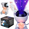Extralink Home Projektorius žvaigždės po mėnuliu | Naktinė lempa, projektorius, šviečiantis mėnulis | vaikams, astronautas
