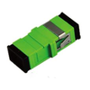 Extralink SC/APC Adapteris, Single Mode, Simplex, No Flange, Žalias