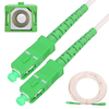 Extralink SC/APC to SC/APC Patch Cord, LSOH, Single Mode, Simplex, G.657A2, 3mm, 20m, Baltas