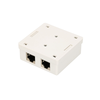 „Extralink“ paviršinio montavimo lizdas, 2x RJ45 CAT5E STP
