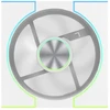 Korpuso Ventiliatorius - DarkFlash DM8 LINE Baltas 800–1600 RPM 58 CFM 4 Kontaktų PWM 5 V 3 Kontaktų ARGB 7 Menčių Ventiliatoriai Baltas