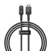Greito įkrovimo kabelis Baseus Explorer 2.4A 1M (juodas)