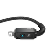 Greito įkrovimo kabelis Baseus Explorer 2.4A 1M (juodas)
