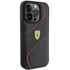Apple iPhone 15 Pro Ferrari dėklas Twist Metal Logo (FEHCP15LPTWK) juodos spalvos