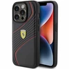 Apple iPhone 15 Pro Ferrari dėklas Twist Metal Logo (FEHCP15LPTWK) juodos spalvos
