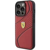 Apple iPhone 15 Pro Ferrari dėklas Twist Metal Logo (FEHCP15LPTWR) raudonos spalvos