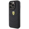 Apple iPhone 15 Pro Ferrari dėklas Quilted Metal Logo (FEHCP15LRDUK) juodos spalvos