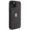 Apple iPhone 15 Plus Ferrari dėklas Twist Metal Logo (FEHCP15MPTWK) juodos spalvos