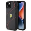 Apple iPhone 15 Plus Ferrari dėklas Twist Metal Logo (FEHCP15MPTWK) juodos spalvos