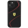 Apple iPhone 15 Plus Ferrari dėklas Twist Metal Logo (FEHCP15MPTWK) juodos spalvos