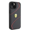 Apple iPhone 15 Ferrari dėklas Twist Metal Logo (FEHCP15SPTWK) juodos spalvos