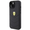 Apple iPhone 15 Ferrari dėklas Quilted Metal Logo (FEHCP15SRDUK) juodos spalvos
