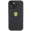 Apple iPhone 15 Ferrari dėklas Quilted Metal Logo (FEHCP15SRDUK) juodos spalvos